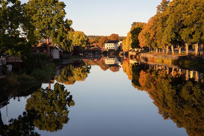Höstvy över Arbogaån